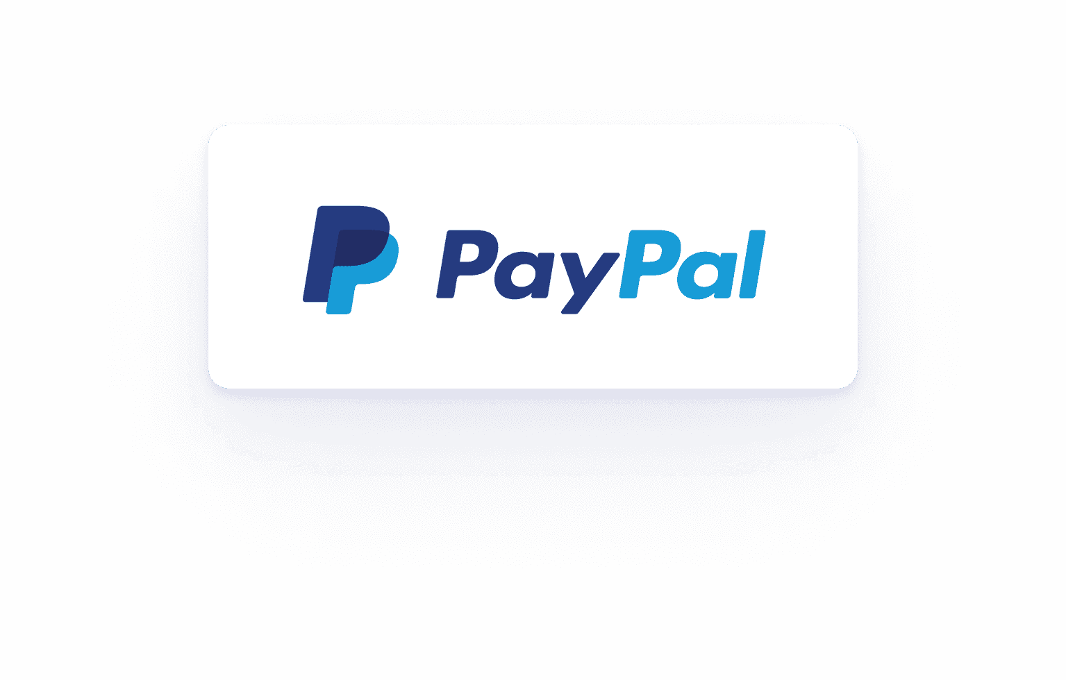Paypal logo written in dark and light blue color with a white background