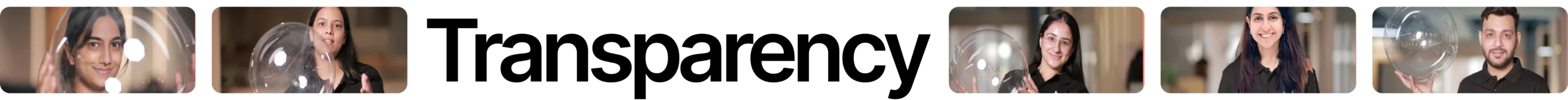 A group of smiling Hola Prime teammates hold clear bubbles. They all look joyful and engaged in a fun team moment.